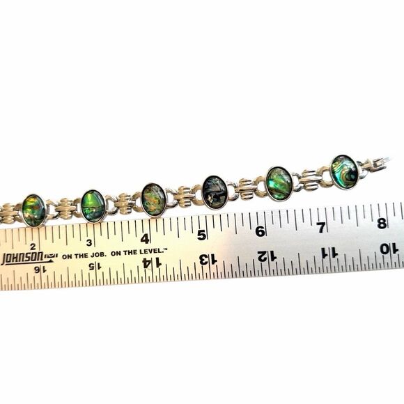 Abalone Statement Link Bracelet - Picture 7 of 7